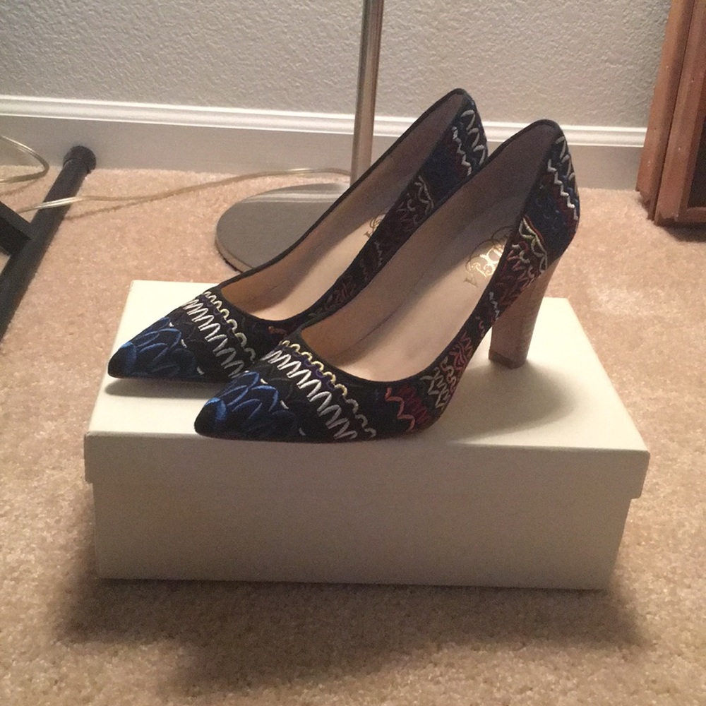 Colorful Pointed-Toe Pumps